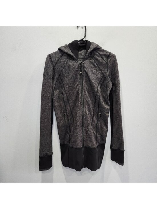 lululemon athletica Jackets & Blazers - Lululemon Daily Practice Jacket Heathered Herringbone Heathered Black Black